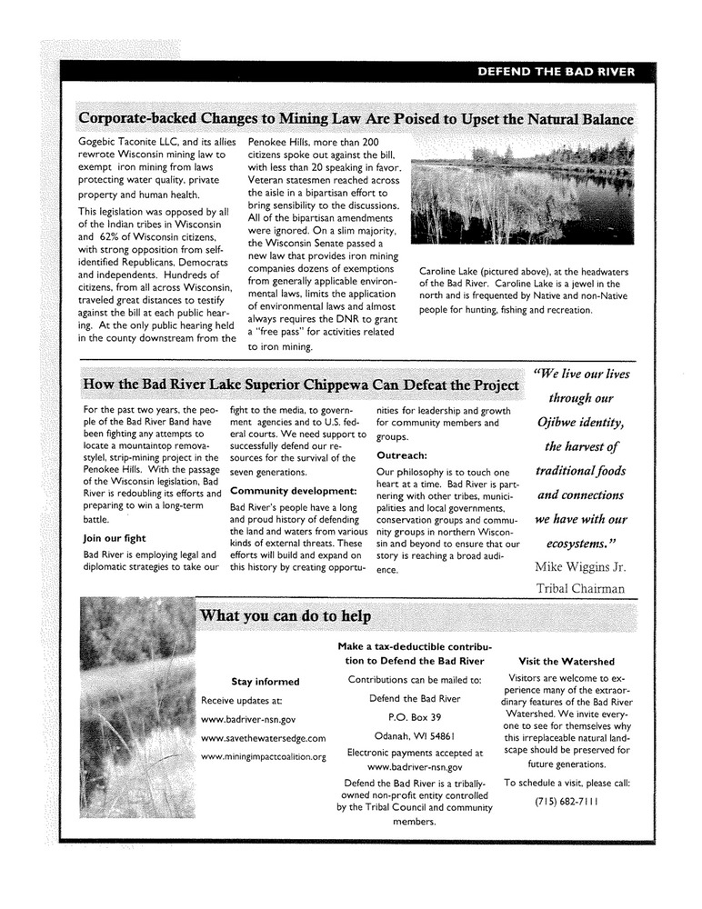 MTF- Defend the Bad River Updates 4