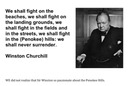 We shall fight on the beaches